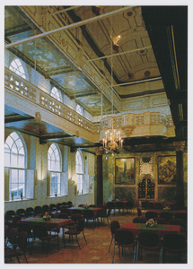 606339 Interieur van de St.-Gertrudiskapel (Mariahoek 10) te Utrecht: schip.